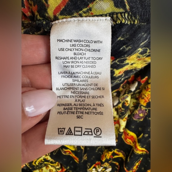 Free People Bohemian Garden Party Cotton Blend Knit Dress In Black Combo S L G#3 - Picture 16 of 16